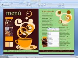 Plantilla de Menú para Cafetería