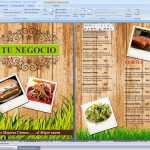 Menu Cortes y Carnes editable en Word