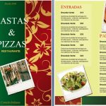 Plantilla para Menú de Restaurante Italiano